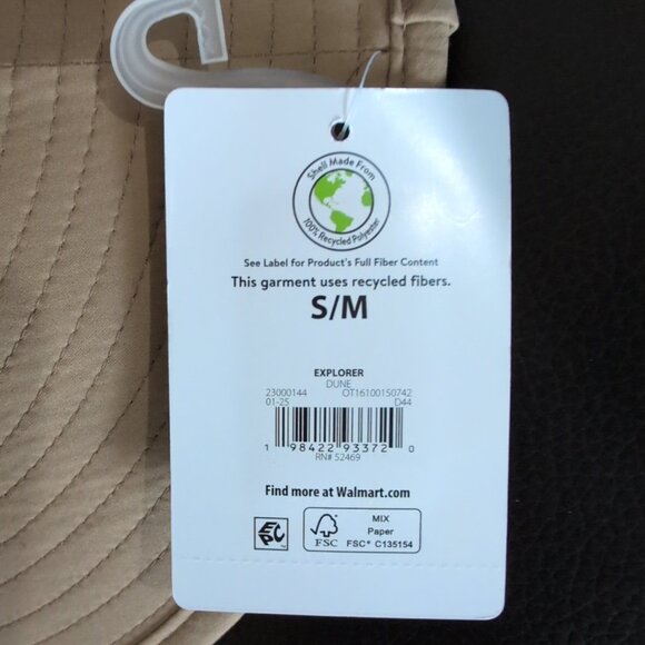 NWT Ozark Trail Outdoor Hat Floatable Adjustable S/M Explorer Tan - Picture 4 of 7